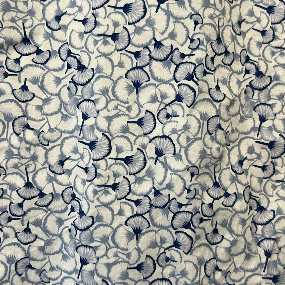 Robert Graham Blue Bellflower Tailored Woven Shirt M Button Up Collar S/S Casual